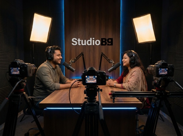 podcast studio in Dhaka for audio video recording