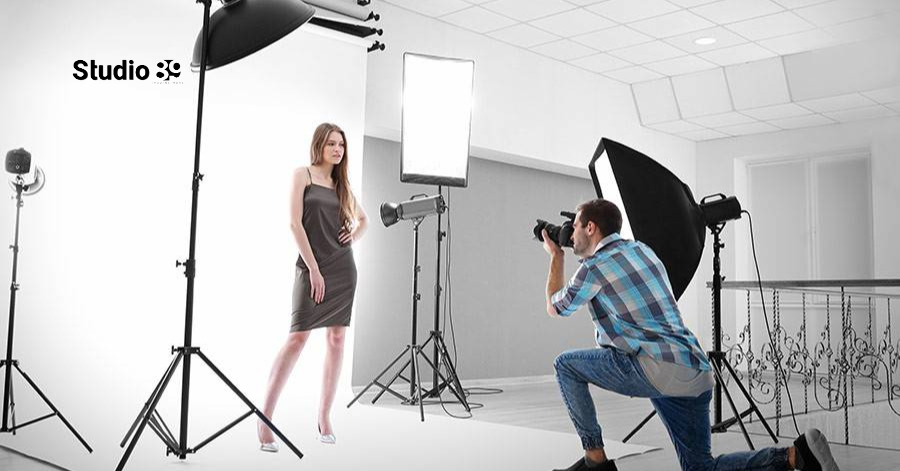 Fashion shoot at Studio 89, the best studio in Mirpur, featuring professional lighting and a modern studio setup.