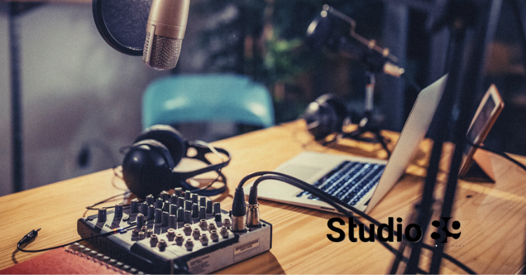 Podcast production Dhaka microphone setup for professional audio recording in studio