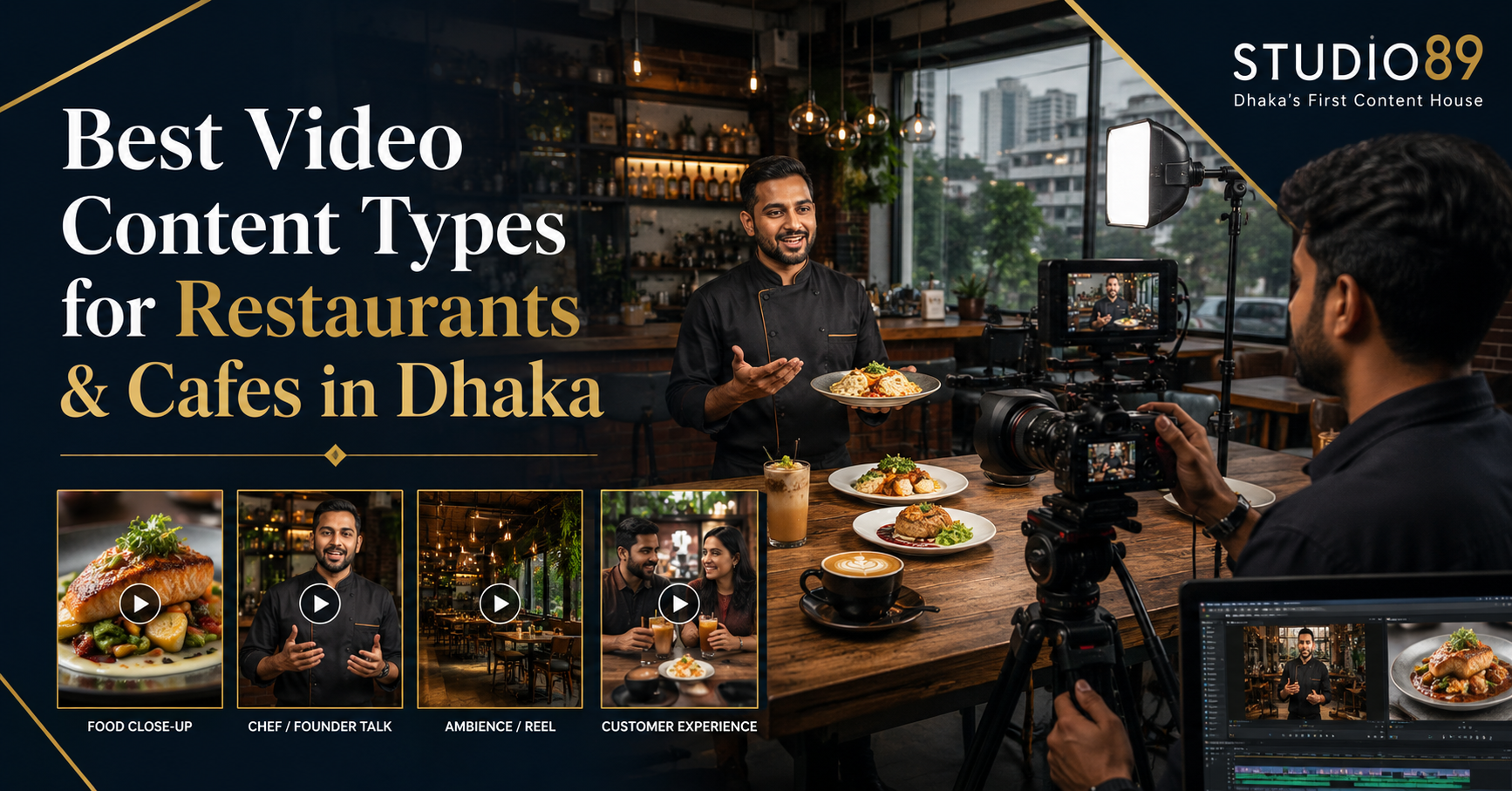 video content for restaurants Dhaka