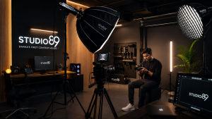 Modern Studio89 camera and lighting setup