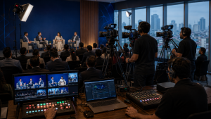 Multi-camera corporate event live stream in Dhaka