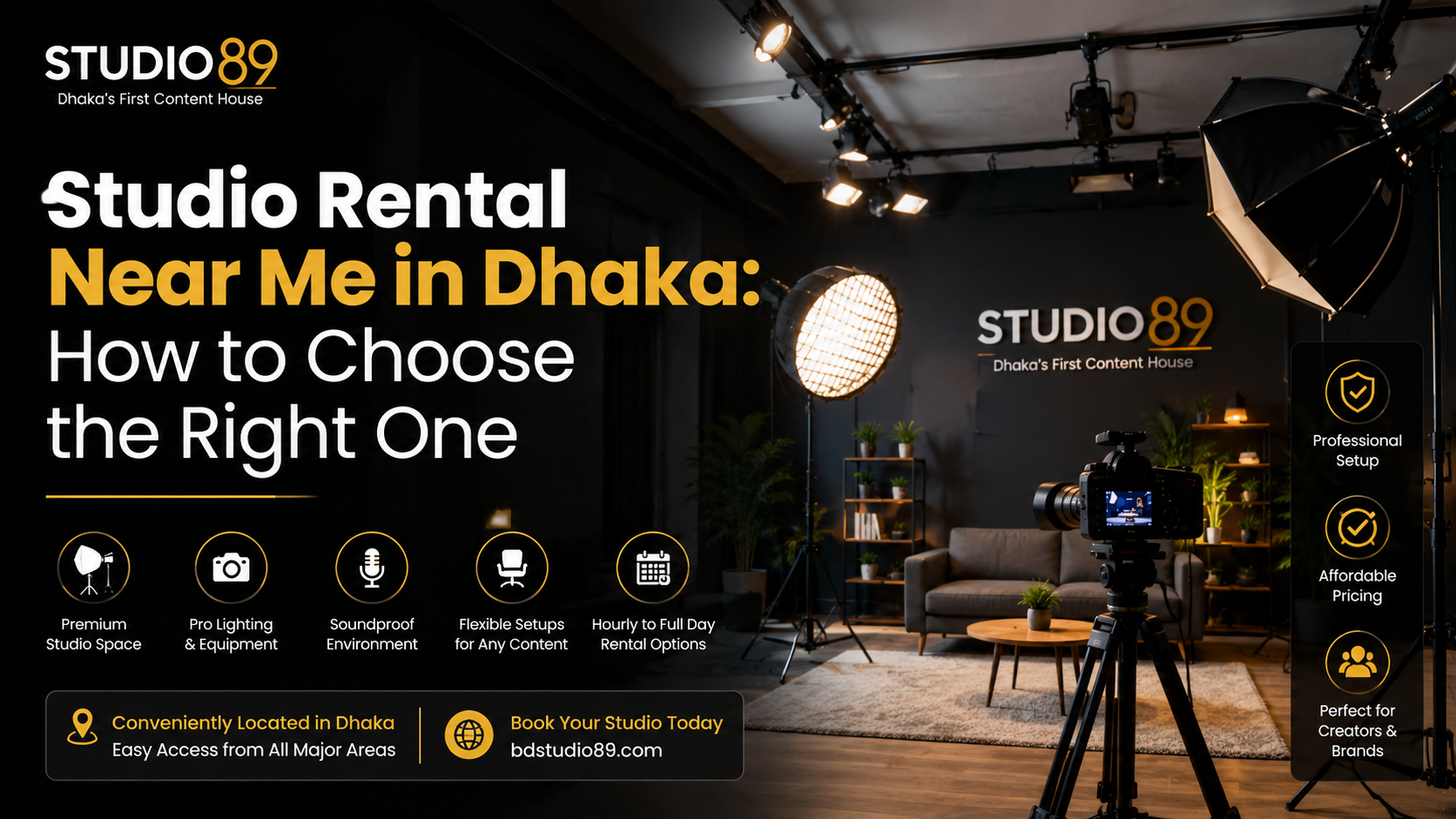 studio rental near me Dhaka