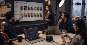 Hero image showing Bangladeshi brand planning weekly Reels
