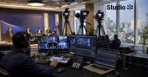 Professional multi-camera live-streaming control desk in Dhaka